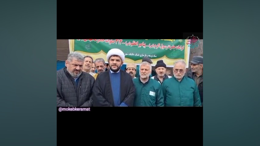 برپایی ایستگاه صلواتی مواکب شهرستان تالش با پذیرایی از عاشقان اهل‌بیت (ع) به مناسبت مبعث